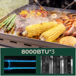 COWSAR Stainless steel Griddle 3 -Burner Liquid Propane Gas Grill