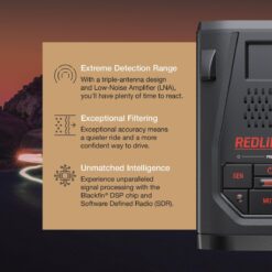 Escort Redline 360c Plug and Play Radar Detector - Extreme Range, Rapid Response Times, Full Stealth, 360 Degree Awareness, Advanced Filtering, Built-in WiFi, Apple CarPlay & Android Auto Compatible