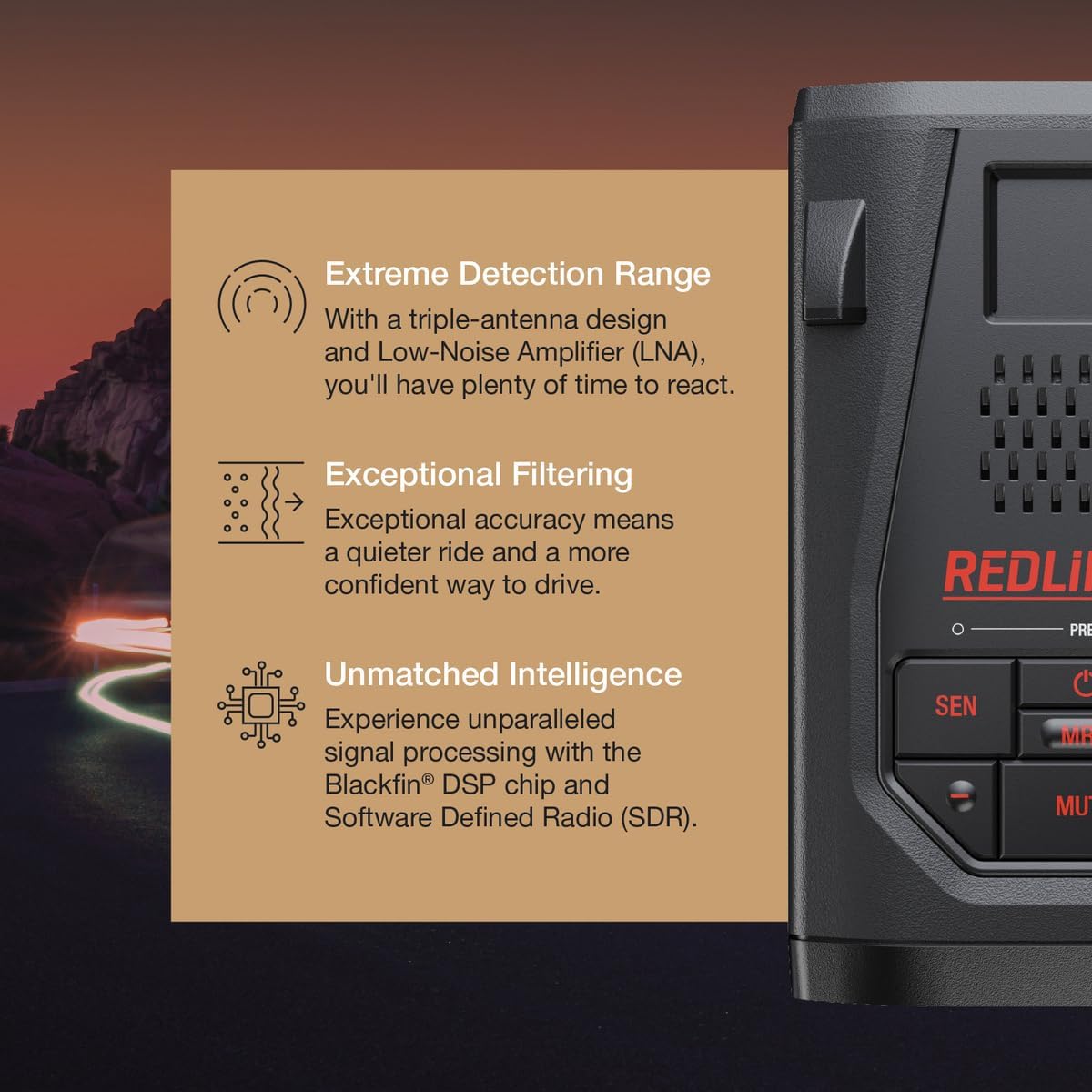 Escort Redline 360c Plug and Play Radar Detector - Extreme Range, Rapid Response Times, Full Stealth, 360 Degree Awareness, Advanced Filtering, Built-in WiFi, Apple CarPlay & Android Auto Compatible