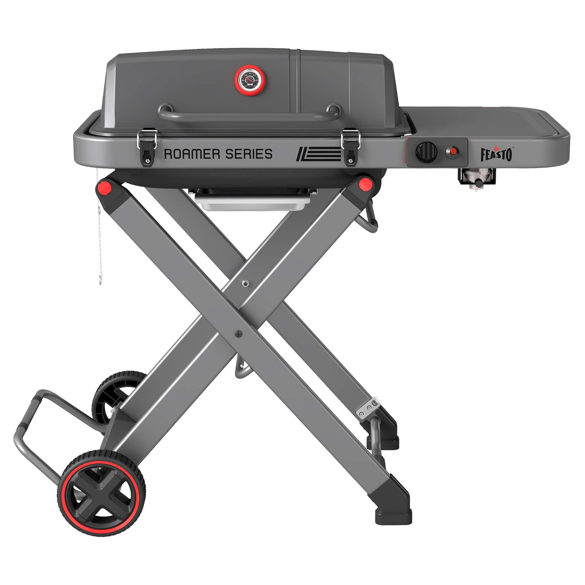 Feasto 360-Sq. in Gray Portable Liquid propane Grill