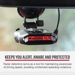 Cobra RAD 700i Laser Radar Detector - Premium Detection Range, AutoLearn Intelligence, Advanced Filtering Software, Apple CarPlay and Android Auto Compatible, Laser Eye Front and Rear Detection
