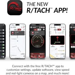 Uniden R8W (new Model) Extreme Long Range Laser/Radar Detector, 360° Awareness, Directional Arrows, Wi-Fi, Bluetooth, GPS, Real-Time Voice Alerts, Red Light & Speed Camera Alerts, R/TACH App