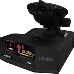 Uniden R8W (new Model) Extreme Long Range Laser/Radar Detector, 360° Awareness, Directional Arrows, Wi-Fi, Bluetooth, GPS, Real-Time Voice Alerts, Red Light & Speed Camera Alerts, R/TACH App
