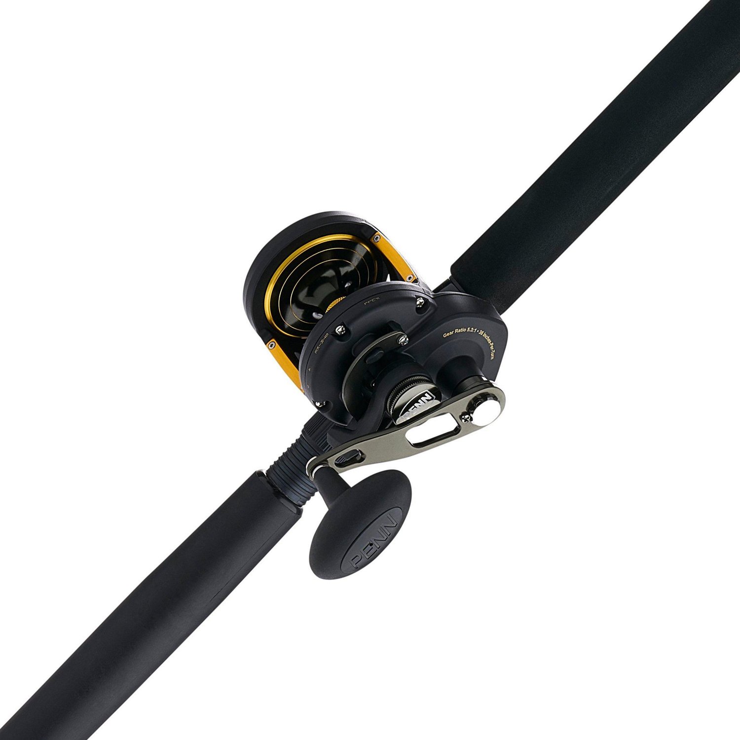 PENN Squall II 30 Lever Drag Combo, Right, 5.3, Length 7'