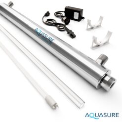 AQUASURE Quantum UV Single-stage 12-GPM Ultraviolet UV Soft water Whole House Water Filtration System
