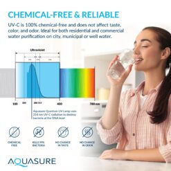AQUASURE Quantum UV Single-stage 12-GPM Ultraviolet UV Soft water Whole House Water Filtration System
