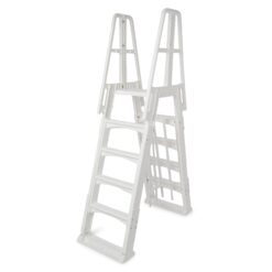 Vinyl Works 56-in Resin Drop-in pool steps with outside ladder Hand Rail