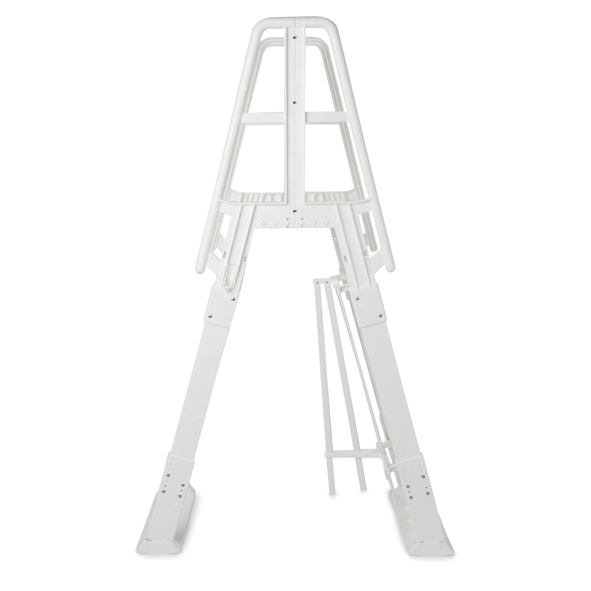 Vinyl Works 56-in Resin Drop-in pool steps with outside ladder Hand Rail