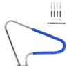 GAOMON PSP Pool Handrail 4836- Rustproof Pool Grab Rail for Inground Pool Spa Stair Ladder Safety Access Blue