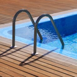 Saftron 53-in Steel A-frame pool ladder Hand Rail