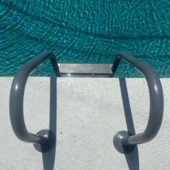 Saftron 53-in Steel A-frame pool ladder Hand Rail