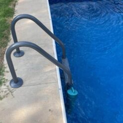 Saftron 53-in Steel A-frame pool ladder Hand Rail