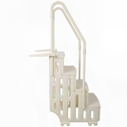 HomLux Heavy Duty Above Ground Pool Steps with Dual Safety Handrails and 400lb Capacity Entry System