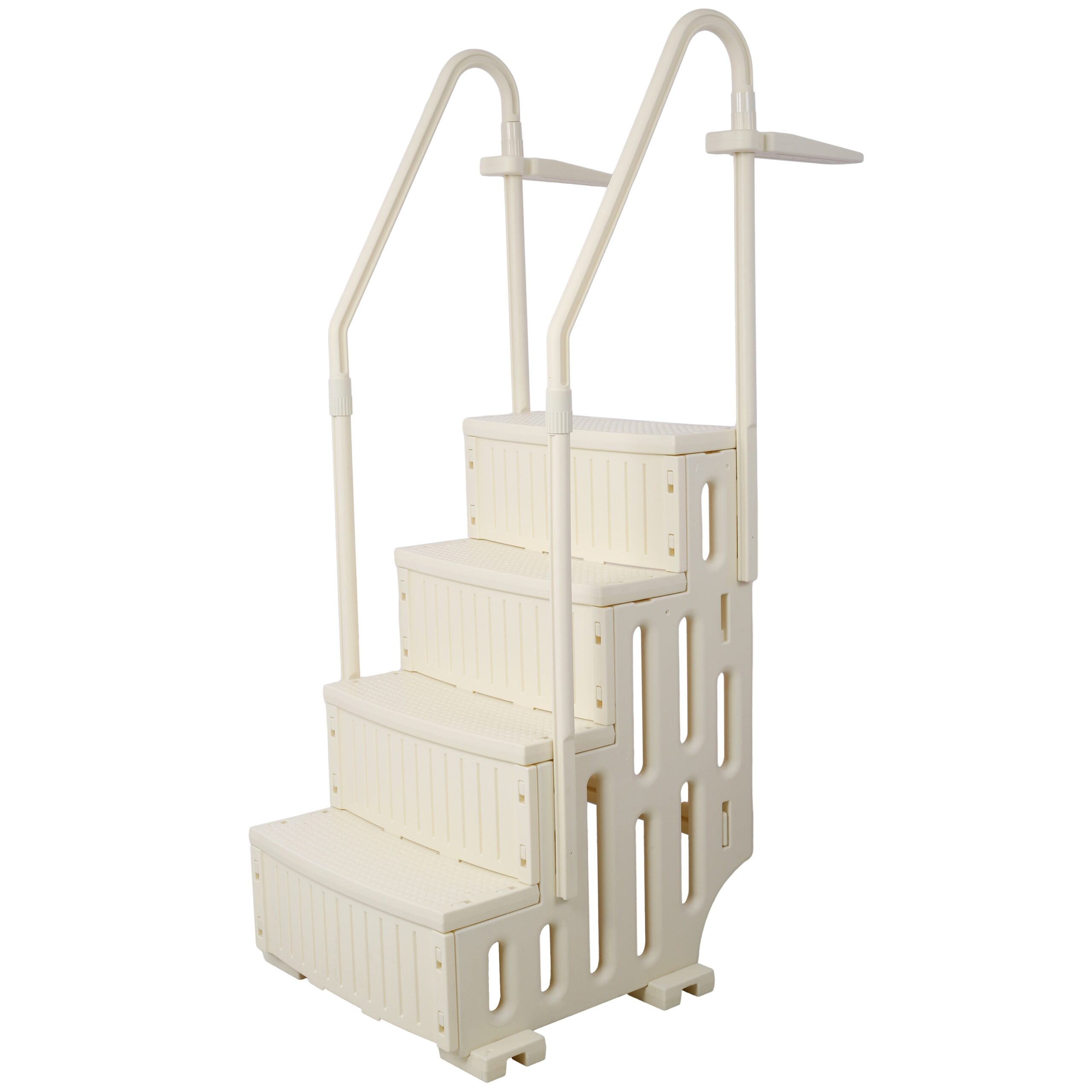 LUXEYARD Pool Ladder HeavyDuty 4 Safety Step for Above Ground Pools Stair Entry System with Handrails 400lbs