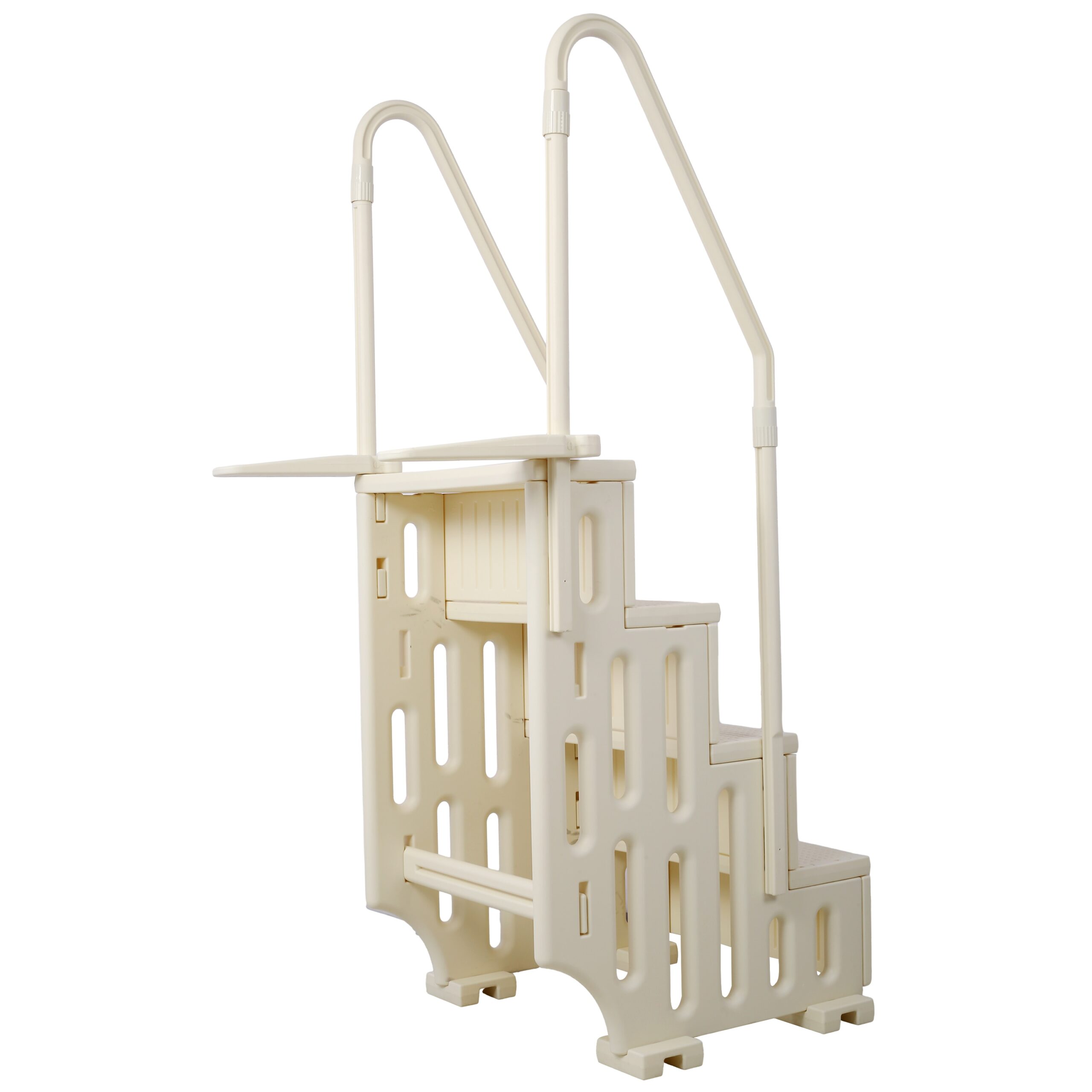 LUXEYARD Pool Ladder HeavyDuty 4 Safety Step for Above Ground Pools Stair Entry System with Handrails 400lbs