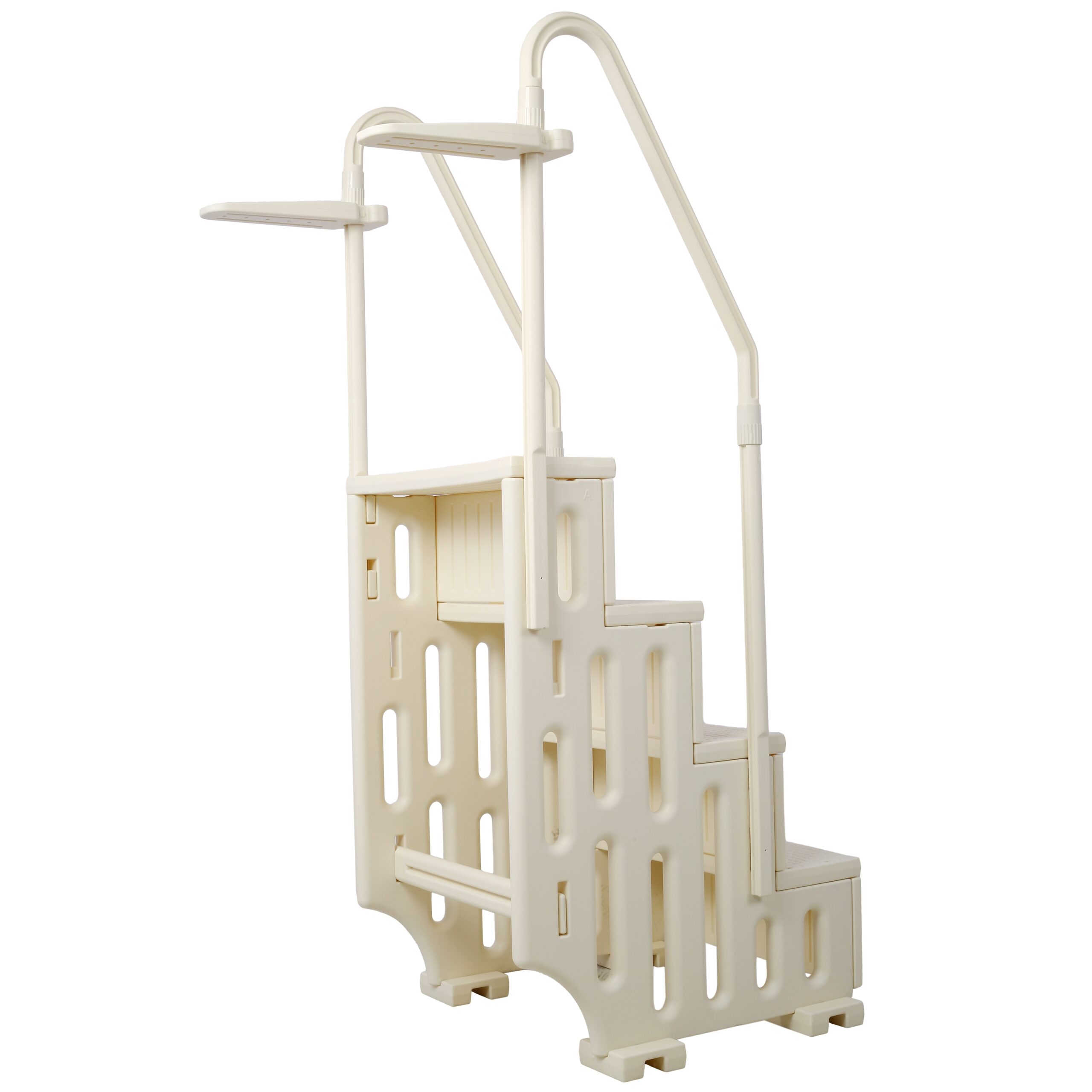 LUXEYARD Pool Ladder HeavyDuty 4 Safety Step for Above Ground Pools Stair Entry System with Handrails 400lbs