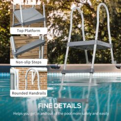 Dexmalle 70INCH Above Ground Swimming Pool Ladder