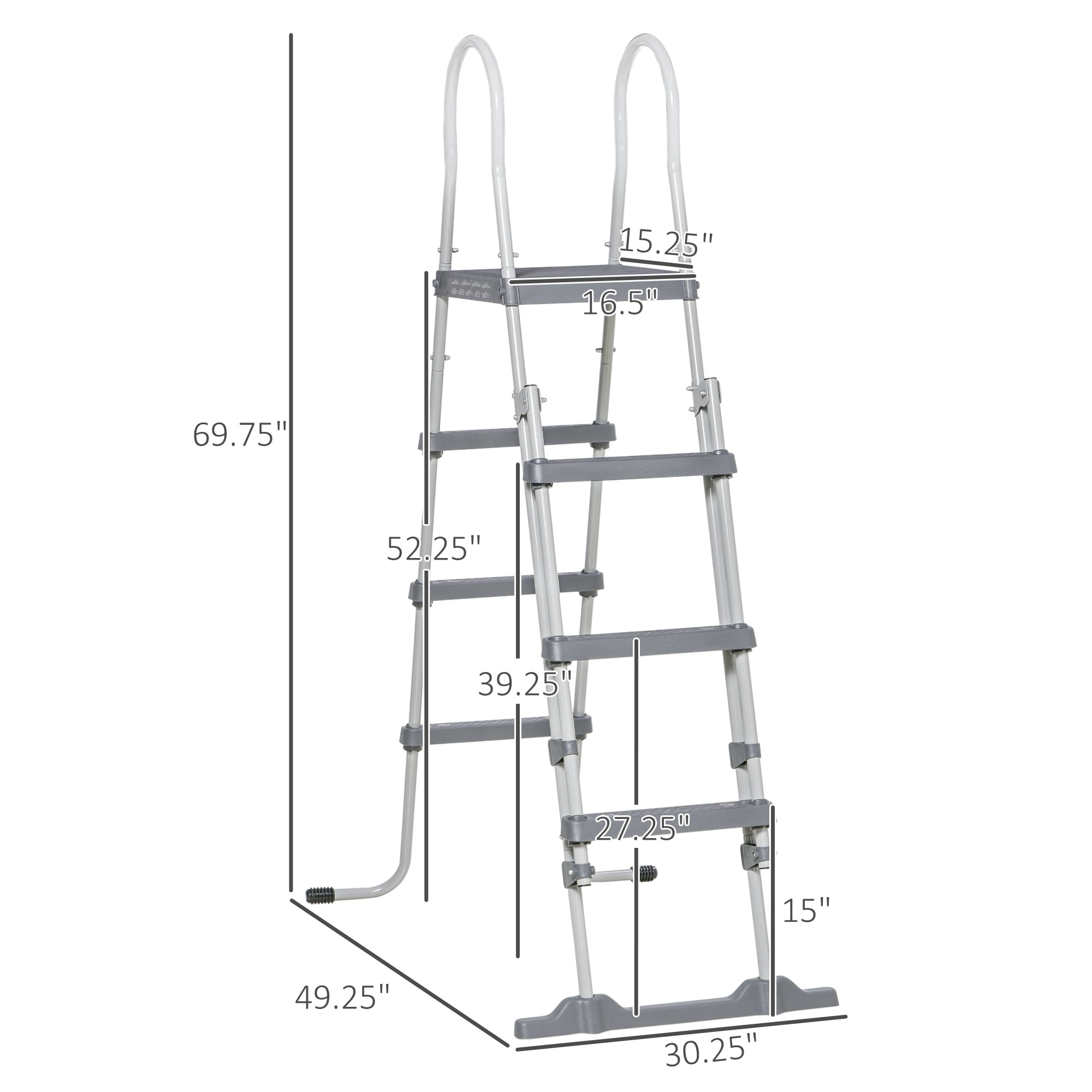 Dexmalle 70INCH Above Ground Swimming Pool Ladder