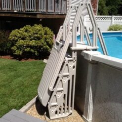 Vinyl Works 24-in Resin A-frame pool ladder Hand Rail