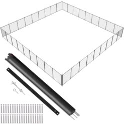 SVOPES 4-ft x 108-ft Black Aluminum Mesh Pool Safety Barrier Panel