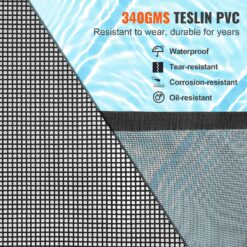 SVOPES 4-ft x 108-ft Black Aluminum Mesh Pool Safety Barrier Panel