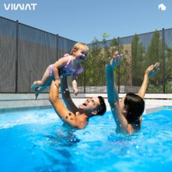 VIWAT 4-ft x 108-ft Black Aluminum Mesh Pool Safety Barrier Panel