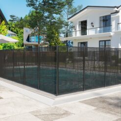 VIWAT 4-ft x 72-ft Black Aluminum Mesh Pool Safety Barrier Panel