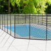 VINGLI 4-ft x 72-ft Black Easy-storaged Pool Fence for Ground Pool Mesh Pool Safety Barrier Panel