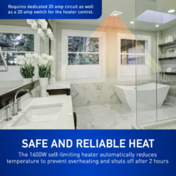 Panasonic WhisperWarm 0.7-Sone 110-CFM White Lighted Bathroom Fan and Heater