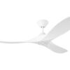 Generation Lighting Maverick Coastal 52-in Matte White with Matte White Blades Uncovered Outdoor Ceiling Fan Without Light and Remote Control Included 3 -Blade