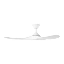 Generation Lighting Maverick Coastal 52-in Matte White with Matte White Blades Uncovered Outdoor Ceiling Fan Without Light and Remote Control Included 3 -Blade