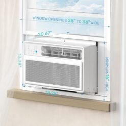 COWSAR Medium Room Window Air Conditioner , Remote Included ( 120-Volt , 12000-BTU )