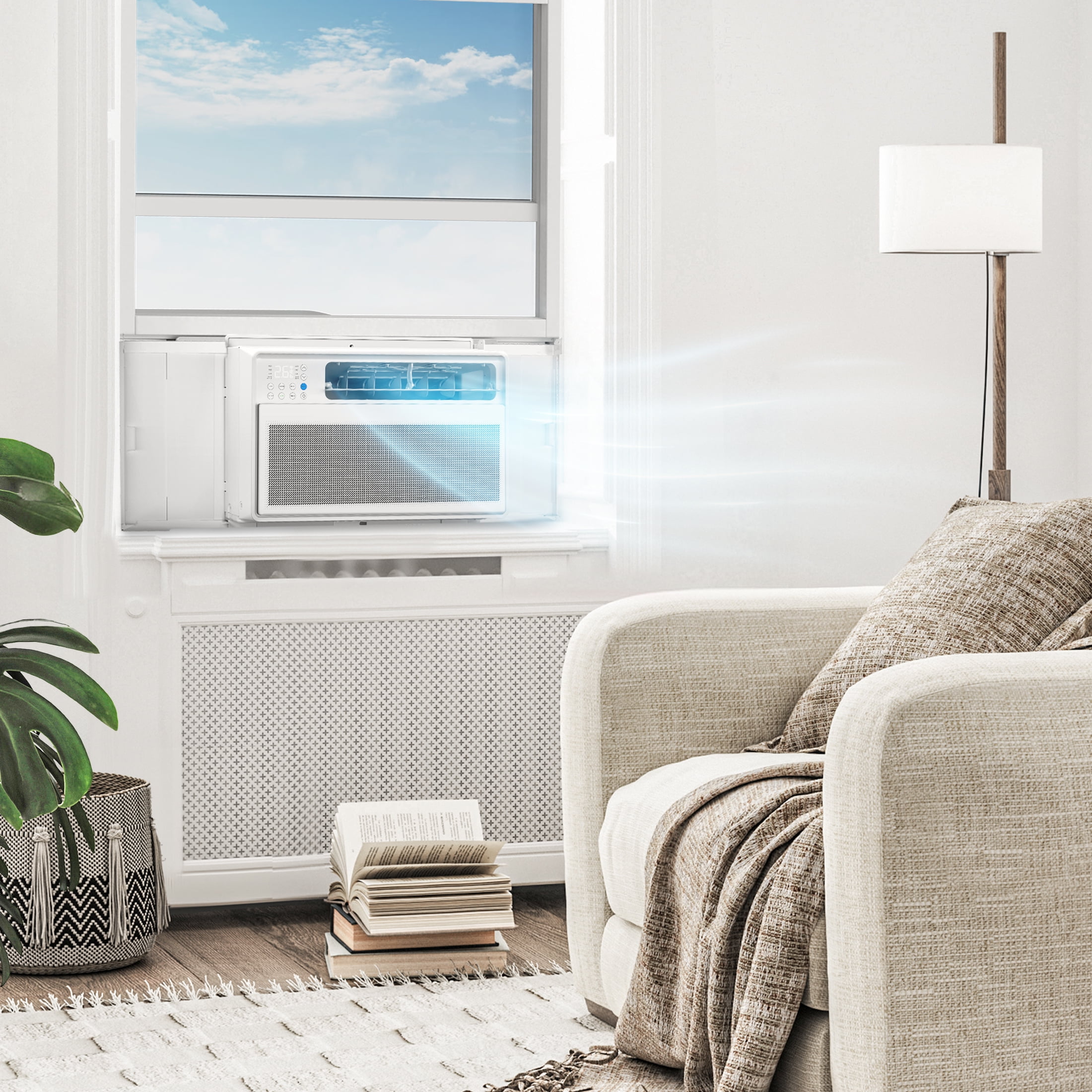 COWSAR Medium Room Window Air Conditioner , Remote Included ( 120-Volt , 12000-BTU )