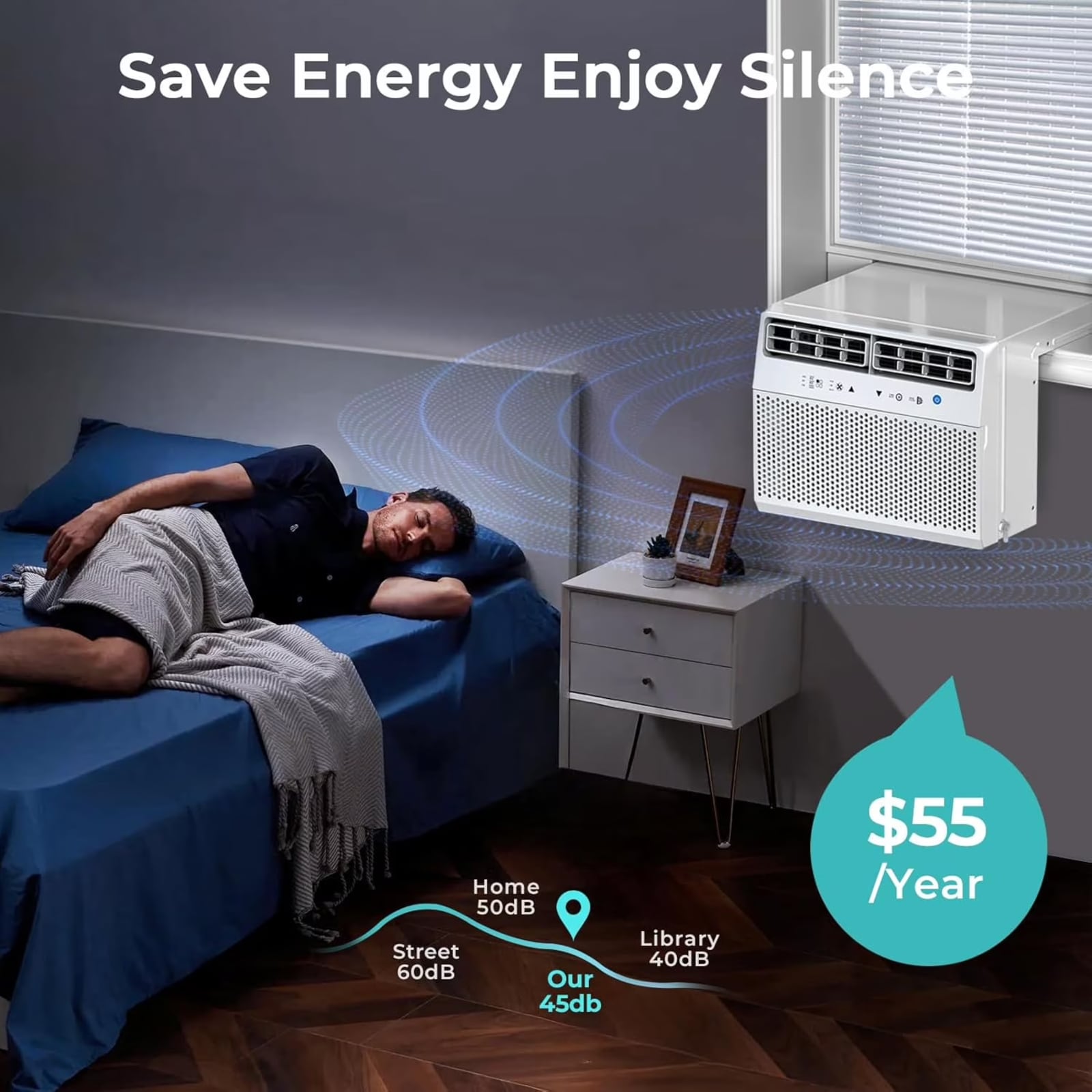 COWSAR Large Room Window Air Conditioner , Remote Included ( 115-Volt , 12000-BTU )