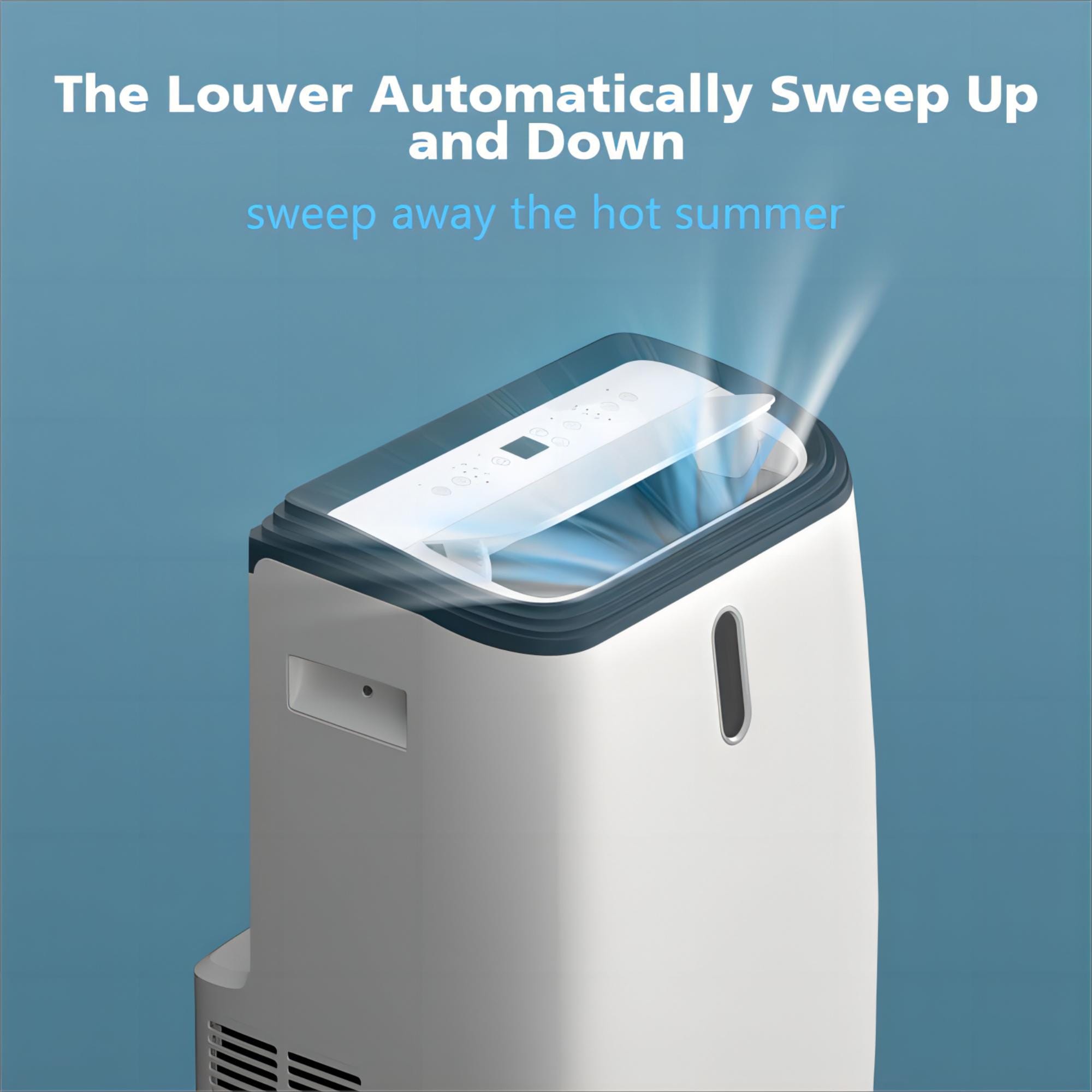 COWSAR 10000 BTU (DOE) 115-Volt Vented Medium Room Portable Air Conditioner Remote Included