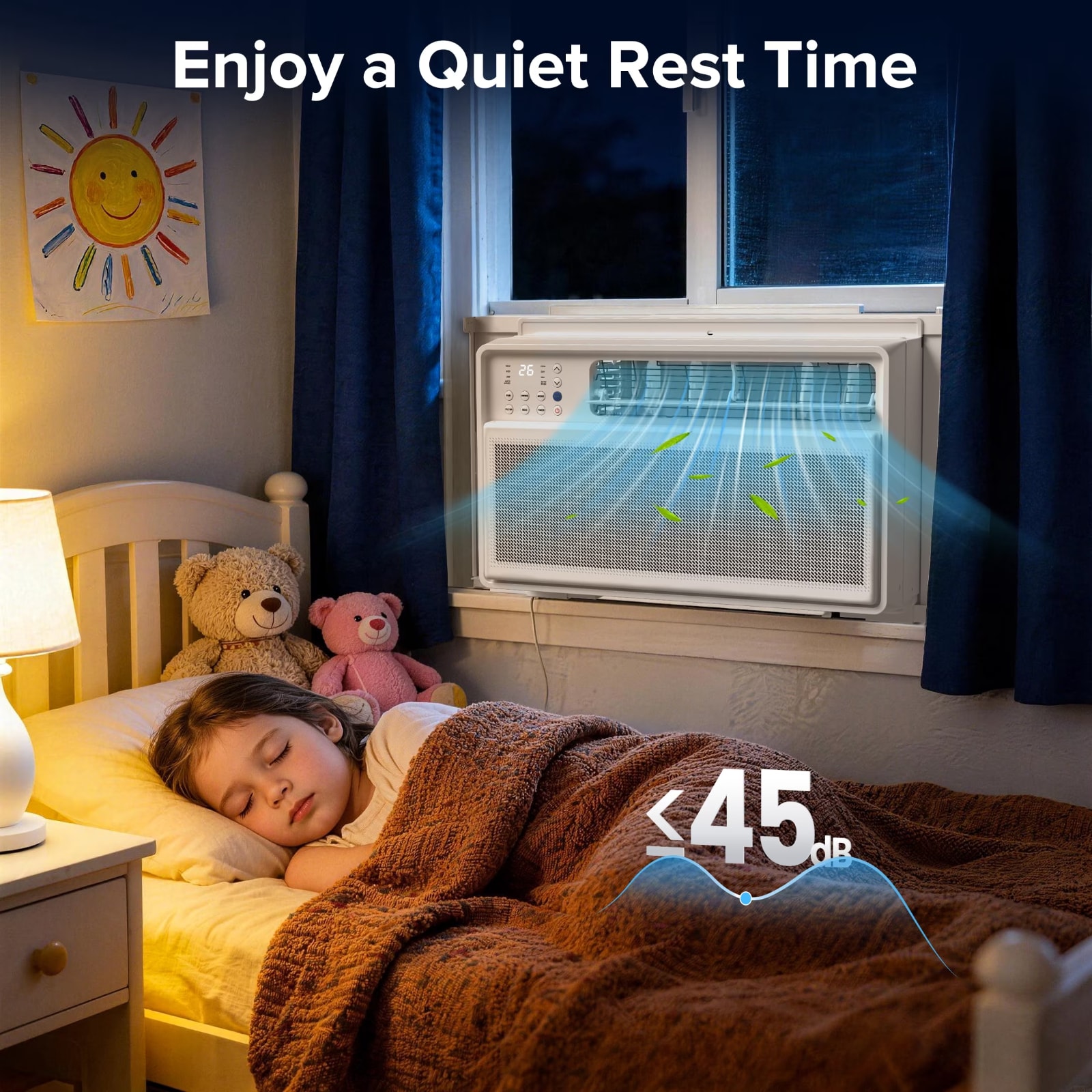 COWSAR Medium Room Window Air Conditioner , Remote Included ( 120-Volt , 12000-BTU )