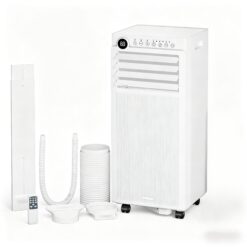 COWSAR NPPC3A/AC5419 6000 BTU (DOE) 115-Volt Vented Small Room Portable Air Conditioner Remote Included