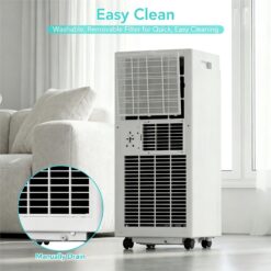 COWSAR NPPC3A/AC5419 6000 BTU (DOE) 115-Volt Vented Small Room Portable Air Conditioner Remote Included