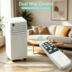 COWSAR NPPC3A/AC5419 6000 BTU (DOE) 115-Volt Vented Small Room Portable Air Conditioner Remote Included