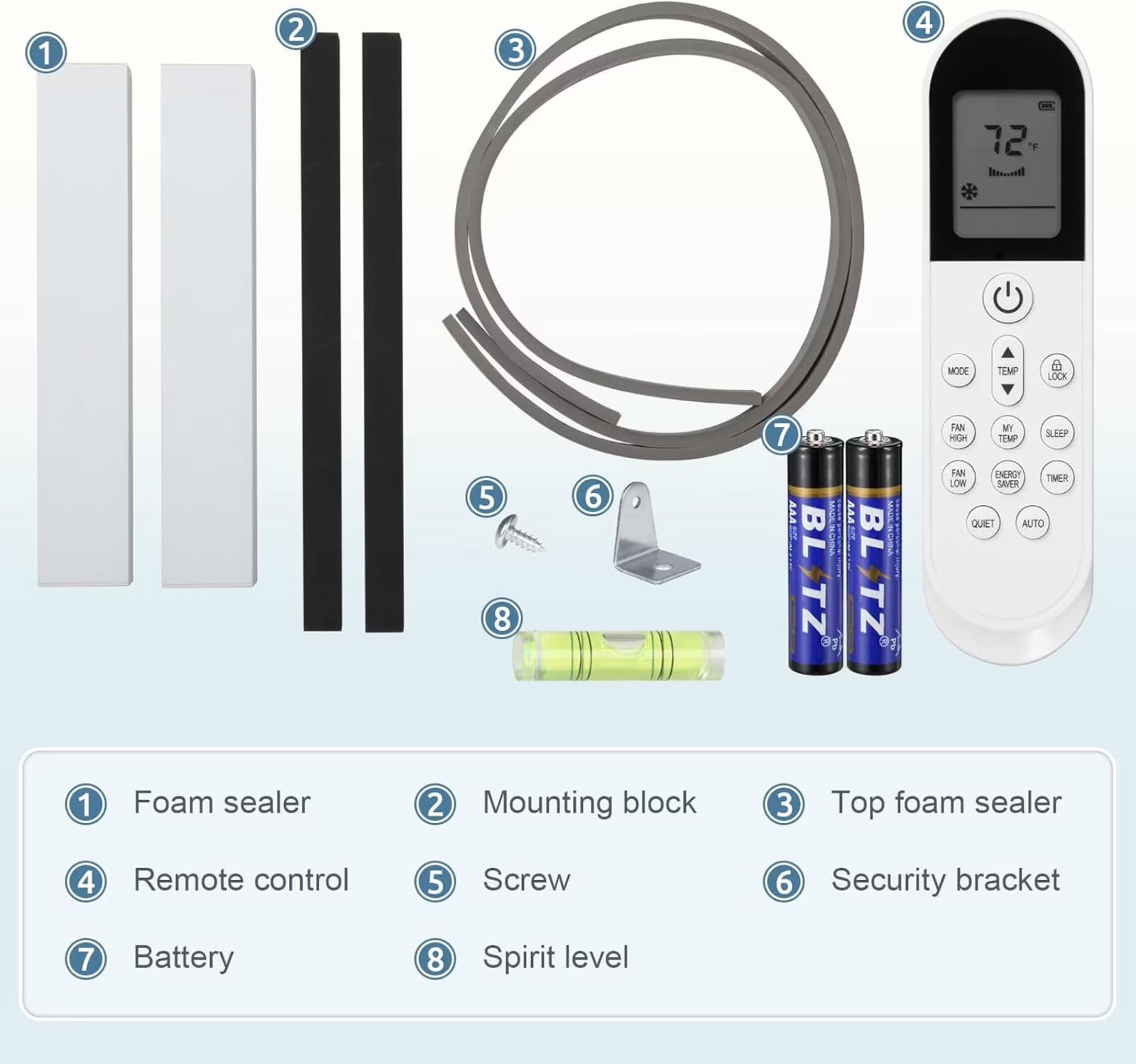 COWSAR Medium Room Window Air Conditioner , Remote Included ( 115-Volt , 10000-BTU )