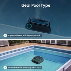 Aiper Scuba X1 Pro Cordless 7.9-in Robotic Pool Vacuum