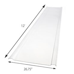 EZ GLAZE 2.24-ft x 12-ft Corrugated Clear Polycarbonate plastic Roof Panel 5 -Pack