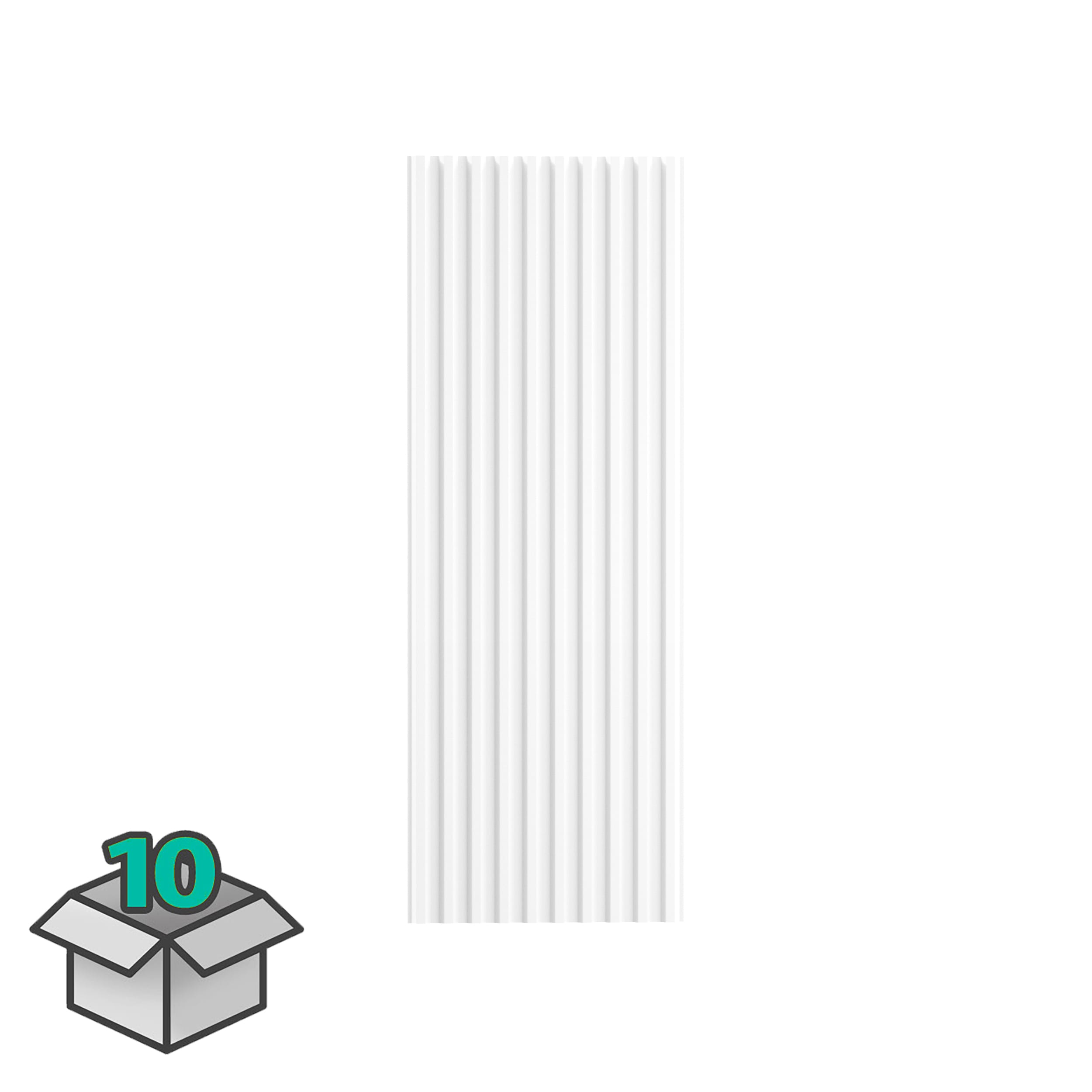 Tuftex PolyCarb 2.17-ft x 6-ft Corrugated White Opal Polycarbonate plastic Roof Panel 10 -Pack