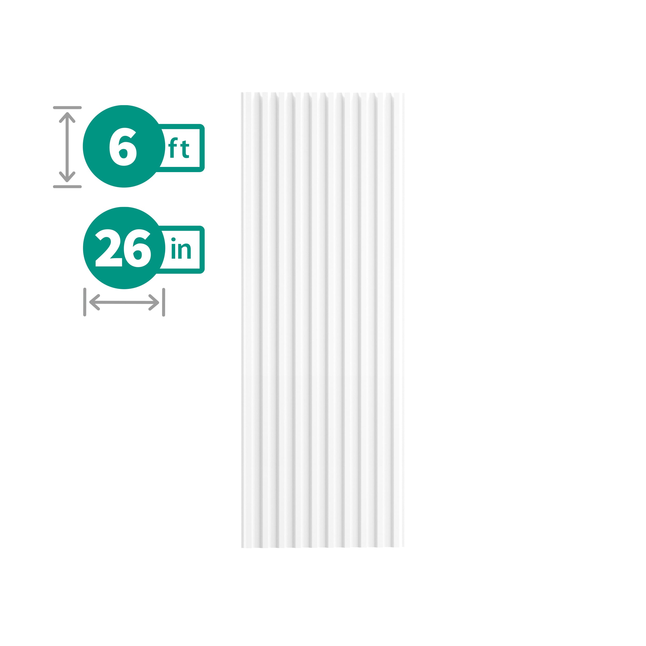 Tuftex PolyCarb 2.17-ft x 6-ft Corrugated White Opal Polycarbonate plastic Roof Panel 10 -Pack