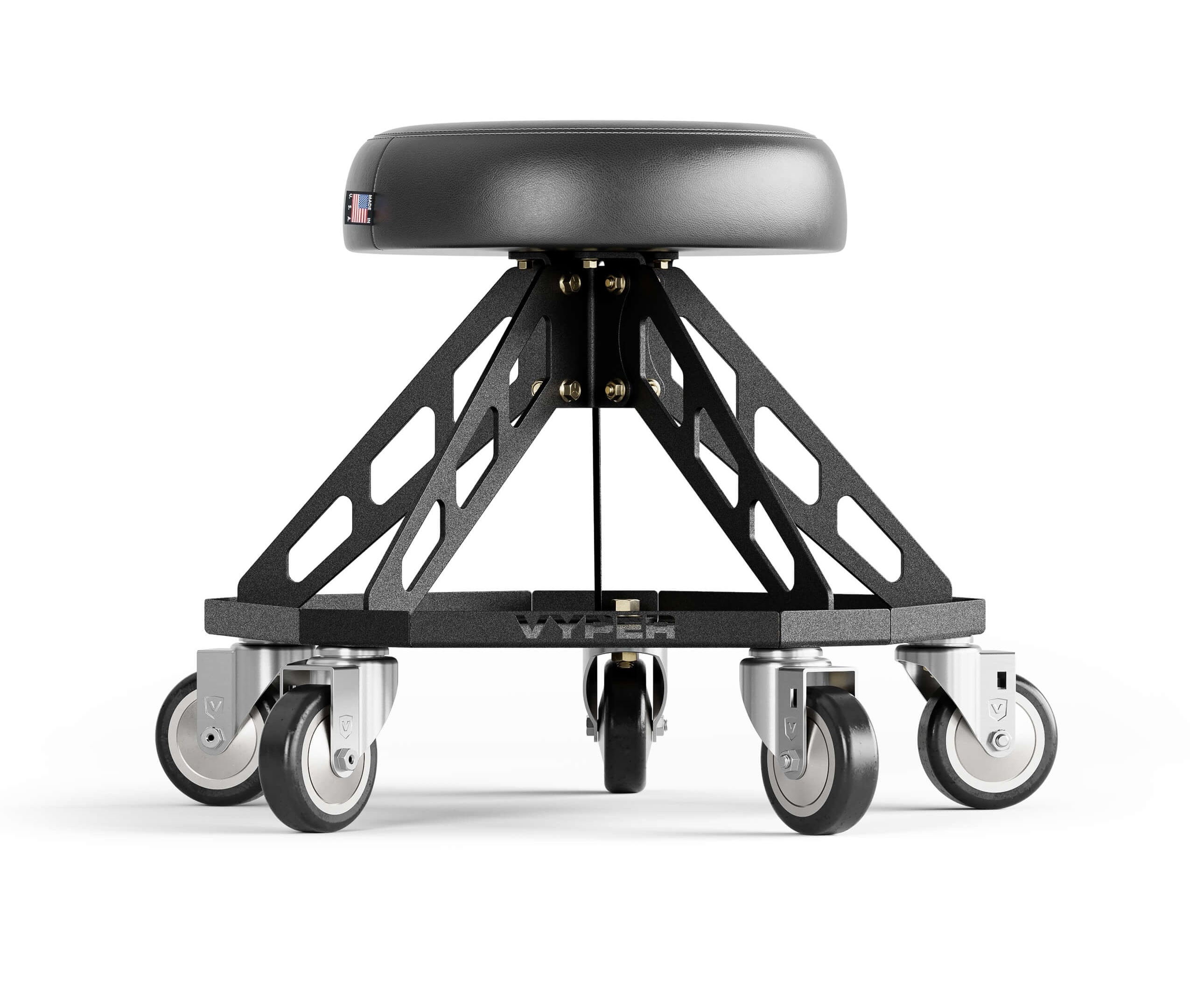 Vyper 19.5-in x 21-in Work seat ( Black )