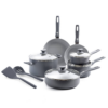 GreenPan Dover 12-Piece Cookware Set - Gray
