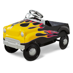 Kid Trax Street Rod Pedal Car, Indoor/Outdoor Toys for Toddlers Ages 3–5, Classic Design Ride On Car, Kid Cars to Drive, Ride On Toy, Toddler Boy Toys, Durable Steel Cars for Kids, Max Weight of 60lbs