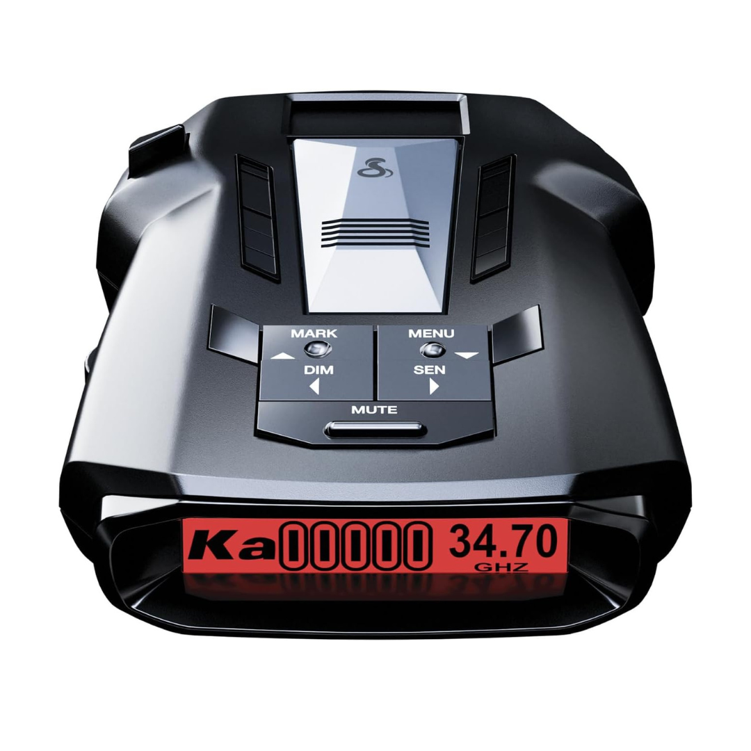 Cobra RAD 700i Laser Radar Detector - Premium Detection Range, AutoLearn Intelligence, Advanced Filtering Software, Apple CarPlay and Android Auto Compatible, Laser Eye Front and Rear Detection