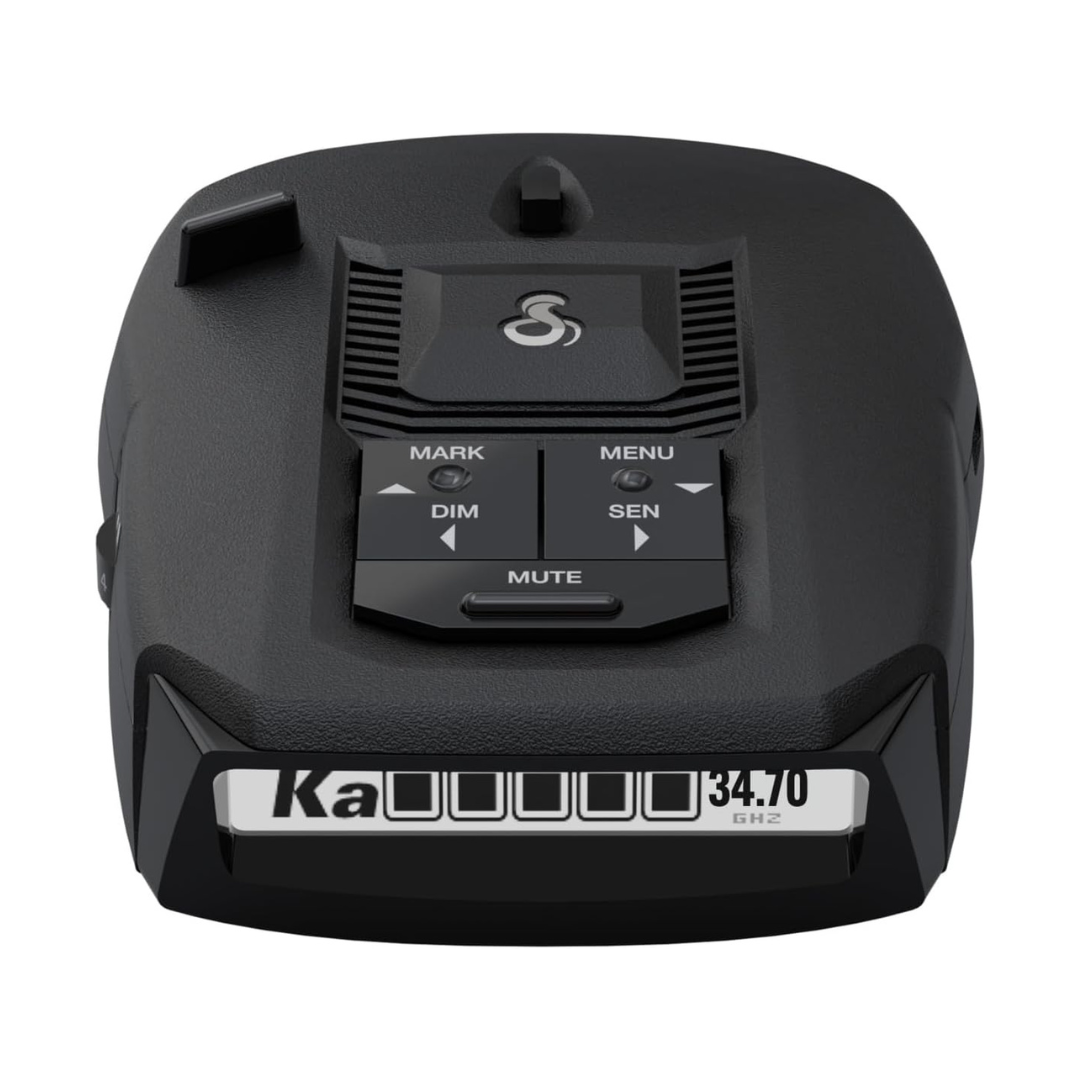 Cobra RAD 490i Laser Radar Detector – New Model with Long Range Detection, Bluetooth, Apple CarPlay and Android Auto Compatible, LaserEye Front and Rear Detection, DSP, Firmware Updatable