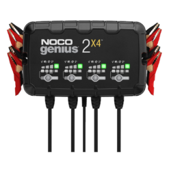 NOCO GENIUS2X4: 8A 4-Bank Smart Battery Charger (2A/Bank) - 6V/12V Automatic Maintainer, Trickle Charger & Desulfator